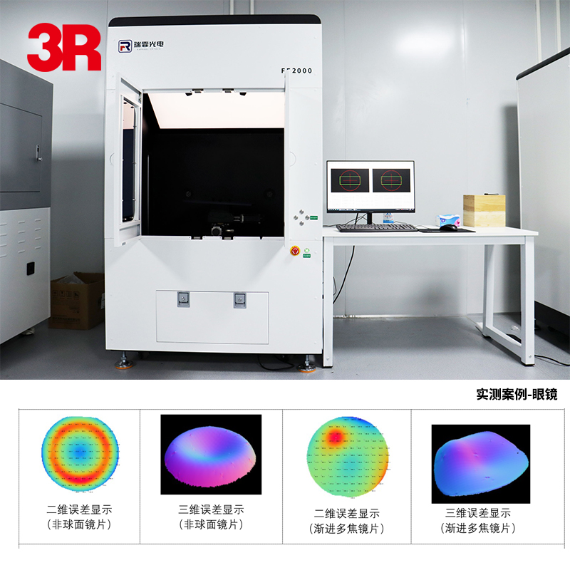 自由曲面三维面型检测仪FF系列  非接触光学镜面三维成像分析 面型误差指标测量报告