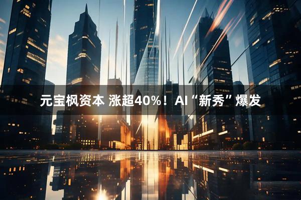 元宝枫资本 涨超40%！AI“新秀”爆发